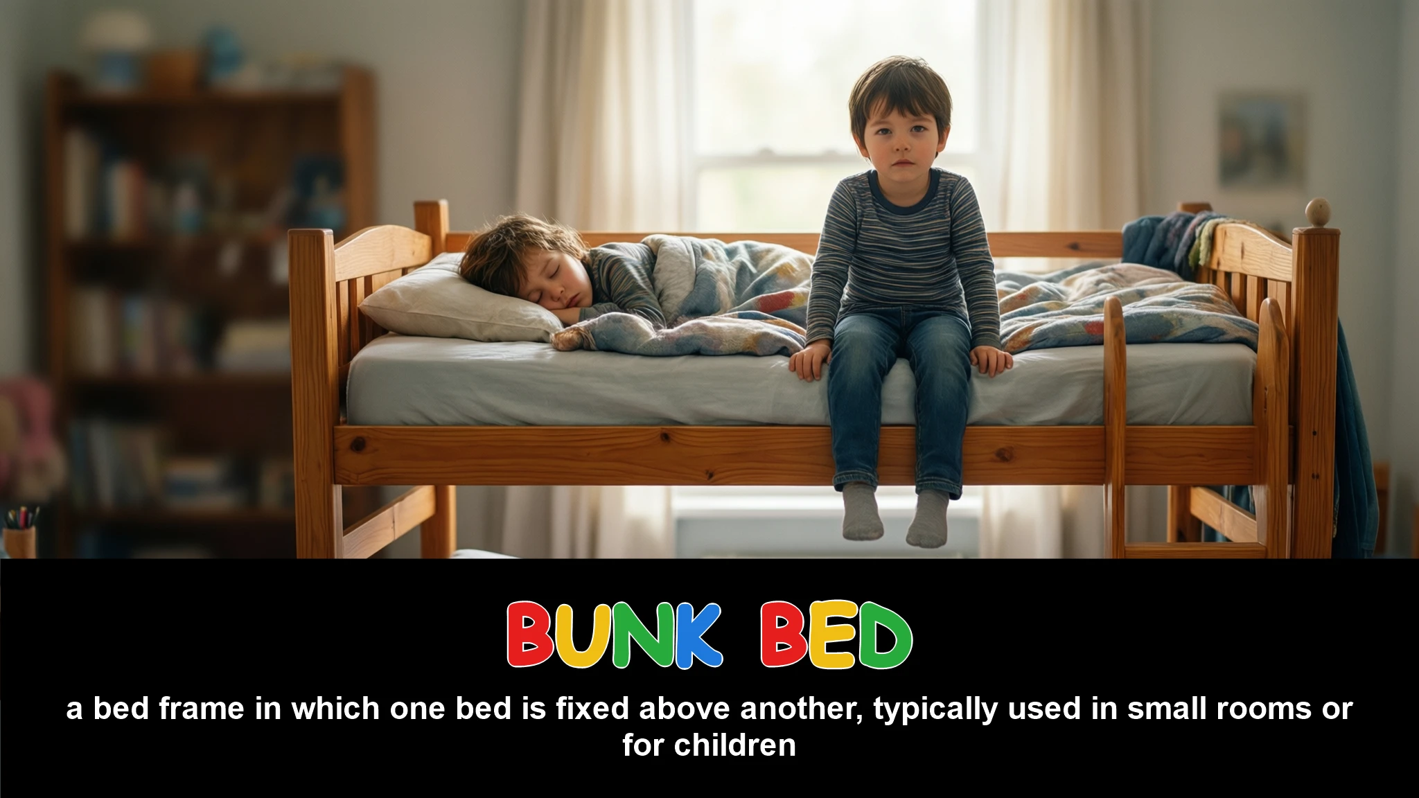 English Illustration for bunk bed
